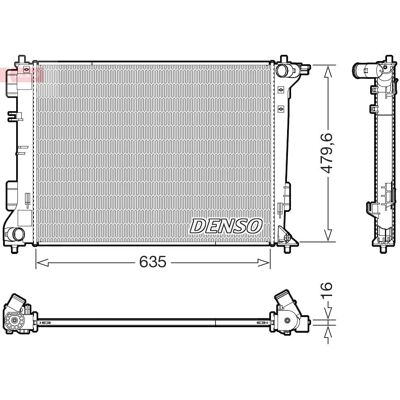 DENSO DRM41028 - Răcitor de motor DENSO DRM41028 - Răcitor de motor