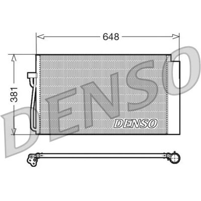 DENSO DCN05017 - Aircondition-kondensator med dehydrator til BMW DENSO DCN05017 - Aircondition-kondensator med dehydrator til BMW