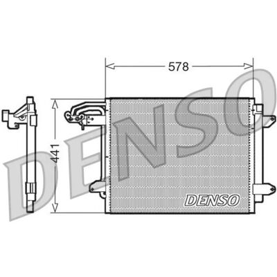 DENSO DCN32030 - Ψυκτήρας με αποξηραντήρα για VW DENSO DCN32030 - Ψυκτήρας με αποξηραντήρα για VW