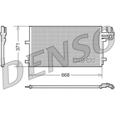 DENSO Dcn10007 Luftkondensator DENSO Dcn10007 Luftkondensator