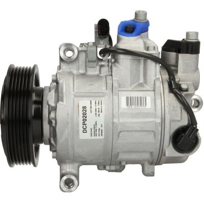 DENSO DCP02028 Compressore Aria Condizionata - 6SEU14C, PAG 46, R134a, per Audi A4 B6 DENSO DCP02028 Compressore Aria Condizionata - 6SEU14C, PAG 46, R134a, per Audi A4 B6