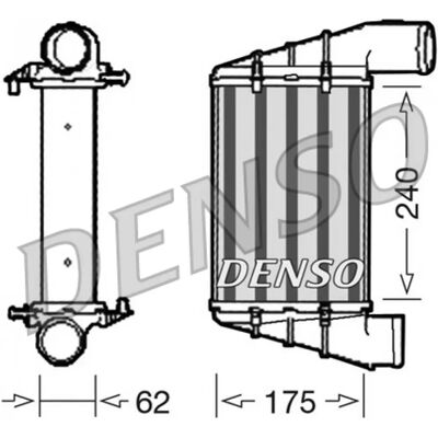 DENSO DIT02001 Aluminium Intercooler - Luftkøler DENSO DIT02001 Aluminium Intercooler - Luftkøler