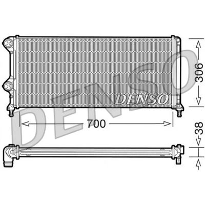 DENSO DRM09060 Aluminium Radiator - FIAT Doblo I DENSO DRM09060 Aluminium Radiator - FIAT Doblo I