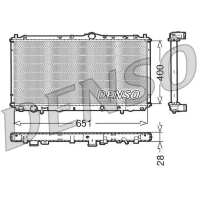 DENSO DRM33060 Răcitor din aluminiu - Răcitor DENSO DRM33060 Răcitor din aluminiu - Răcitor