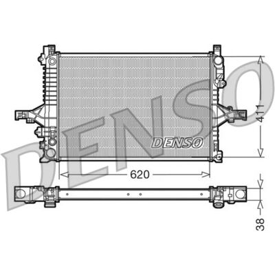 DENSO DRM33066 Alumiinijäähdytin - Radiatori DENSO DRM33066 Alumiinijäähdytin - Radiatori