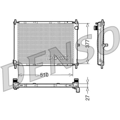 Denso Lämmitysradiattori - Malli DRM46003 - Alumiini - 377mm x 510mm - Auton jäähdytysjärjestelmä Denso Lämmitysradiattori - Malli DRM46003 - Alumiini - 377mm x 510mm - Auton jäähdytysjärjestelmä