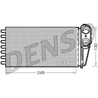 Schimbător de căldură din aluminiu DENSO DRR21001 - Încălzire interioară Schimbător de căldură din aluminiu DENSO DRR21001 - Încălzire interioară