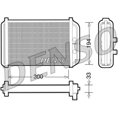 DENSO DRR09033 - Radiator - Aluminium - 194x300x33mm DENSO DRR09033 - Radiator - Aluminium - 194x300x33mm