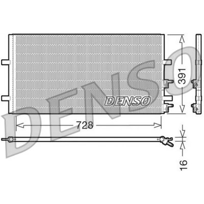 DENSO DCN10017 - Ψυκτικός συμπυκνωτής R134a για Ford Transit Mk6 DENSO DCN10017 - Ψυκτικός συμπυκνωτής R134a για Ford Transit Mk6