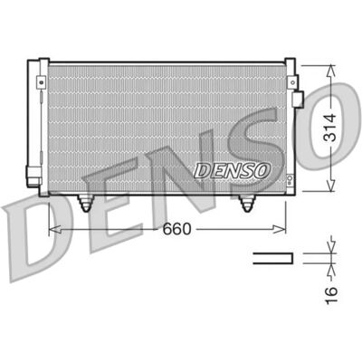 Ψυγείο κλιματισμού DENSO DCN36003 για Subaru XV I - R134a Ψυγείο κλιματισμού DENSO DCN36003 για Subaru XV I - R134a