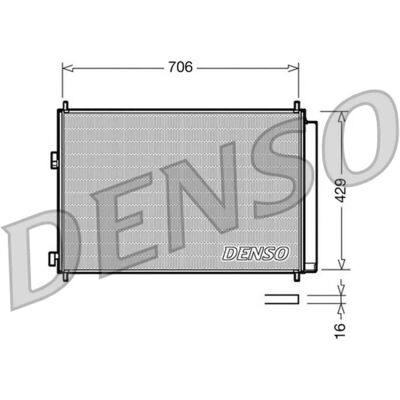 Condensatore DENSO DCN50030 con Asciugatore Condensatore DENSO DCN50030 con Asciugatore