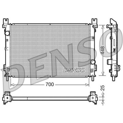 DENSO DRM06001 Lämmitin - Alumiini DENSO DRM06001 Lämmitin - Alumiini