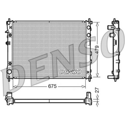 Chłodnica aluminiowa DENSO DRM36012 dla Subaru Tribeca Chłodnica aluminiowa DENSO DRM36012 dla Subaru Tribeca