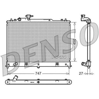 DENSO DRM44025 Mazda Aluminium Kylare - Kylsystem DENSO DRM44025 Mazda Aluminium Kylare - Kylsystem