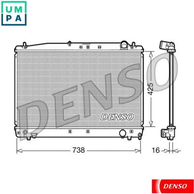 DENSO DRM50033 Aluminium Køler - Motorkøling - OEM Toyota DENSO DRM50033 Aluminium Køler - Motorkøling - OEM Toyota