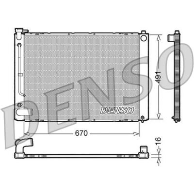 DENSO DRM50055 Radiator din aluminiu - Radiator pentru Lexus RX II DENSO DRM50055 Radiator din aluminiu - Radiator pentru Lexus RX II