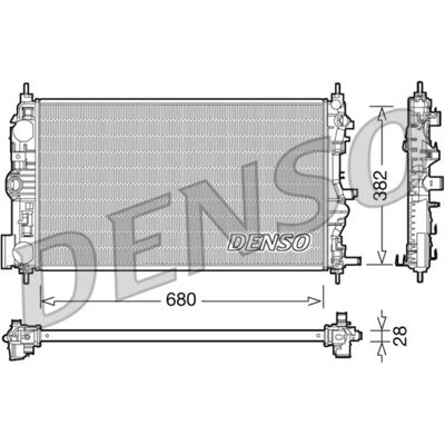 DENSO DRM15005 Radiatore di raffreddamento del motore DENSO DRM15005 Radiatore di raffreddamento del motore