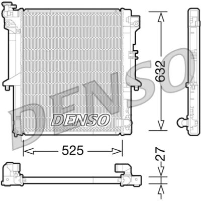 DENSO DCN51005 Klimakondensator - Med Tørrer DENSO DCN51005 Klimakondensator - Med Tørrer