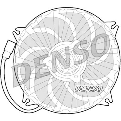 DENSO DER21017 - Motor Kølevifte - 385mm, 12V, 350W DENSO DER21017 - Motor Kølevifte - 385mm, 12V, 350W