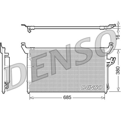 DENSO DCN46013 - Radiador de motor, refrigeração, Honda Civic 8 DENSO DCN46013 - Radiador de motor, refrigeração, Honda Civic 8