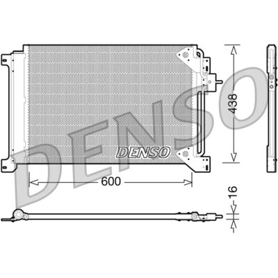 DENSO 678 375 16 Motorkylare - Radiator DENSO 678 375 16 Motorkylare - Radiator