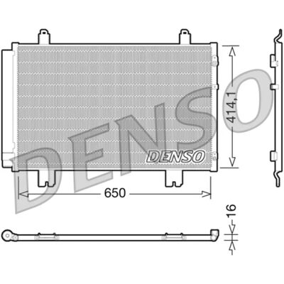 DENSO DCN51009 Bilens klimakondensator - R 134a kompatibel DENSO DCN51009 Bilens klimakondensator - R 134a kompatibel