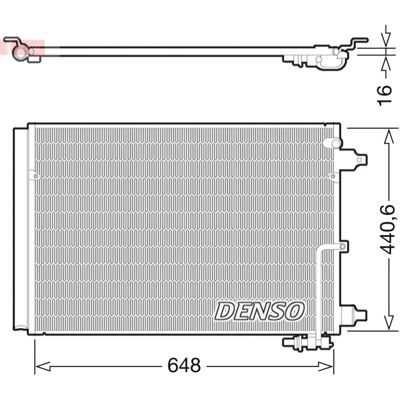 DENSO DCN02025 Ilmastointikondensaattori - 3 Muunnelmat DENSO DCN02025 Ilmastointikondensaattori - 3 Muunnelmat