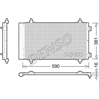 DENSO DCN21018 Ψυκτικός συμπυκνωτής - Για Peugeot 807 MPV, Expert II Van DENSO DCN21018 Ψυκτικός συμπυκνωτής - Για Peugeot 807 MPV, Expert II Van