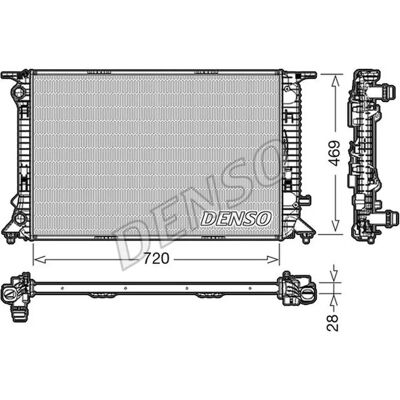 DENSO DRM02022 Kühler - Motor Kühlung - Audi A4 B8, Q5, A5 B8 Coupe DENSO DRM02022 Kühler - Motor Kühlung - Audi A4 B8, Q5, A5 B8 Coupe
