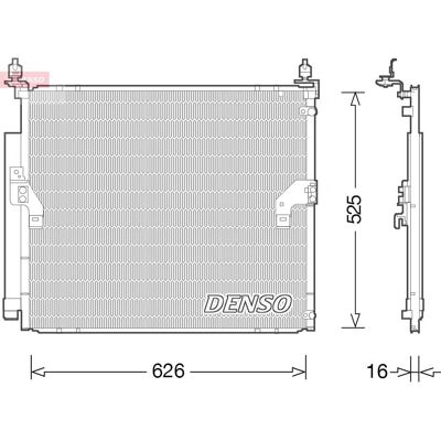 DENSO DCN50034 Condensator de aer condiționat - R134a DENSO DCN50034 Condensator de aer condiționat - R134a