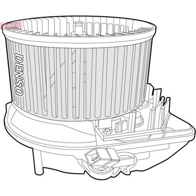 DENSO DEA07015 Εσωτερική ανεμιστήρας - Αριστερός οδηγός - 12V DENSO DEA07015 Εσωτερική ανεμιστήρας - Αριστερός οδηγός - 12V