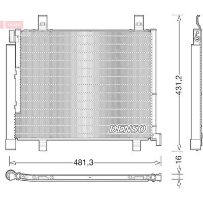 Denso - 1s0816411 - VW Up! - Klimakondensator Denso - 1s0816411 - VW Up! - Klimakondensator