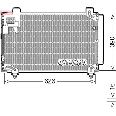 DENSO DCN50044 Kondensator - R134a, 2 års garanti DENSO DCN50044 Kondensator - R134a, 2 års garanti