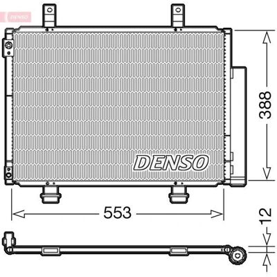 DENSO DCN47007 - Klimakondensator für Suzuki Swift 4 DENSO DCN47007 - Klimakondensator für Suzuki Swift 4
