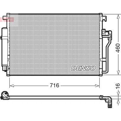 DENSO DCN17008 - Aircondition kondensator med R134a til Mercedes-Benz og Volkswagen DENSO DCN17008 - Aircondition kondensator med R134a til Mercedes-Benz og Volkswagen