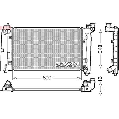 DENSO DRM50085 Toyota Corolla Verso Radiator - Motor kylning DENSO DRM50085 Toyota Corolla Verso Radiator - Motor kylning