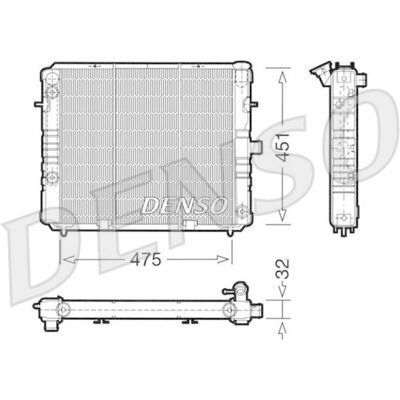 DENSO DRM44038 Mazda Moottorin jäähdytin - Varaosa DENSO DRM44038 Mazda Moottorin jäähdytin - Varaosa
