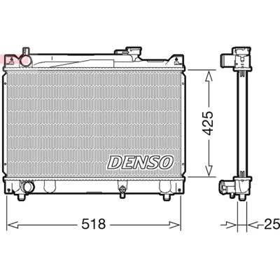 DENSO DRM47030 Lämmönvaihdin - 425x518x25mm - Suzuki Grand Vitara SUV DENSO DRM47030 Lämmönvaihdin - 425x518x25mm - Suzuki Grand Vitara SUV