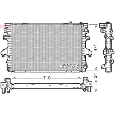 DENSO DRM32040 - Motorkøler radiator DENSO DRM32040 - Motorkøler radiator