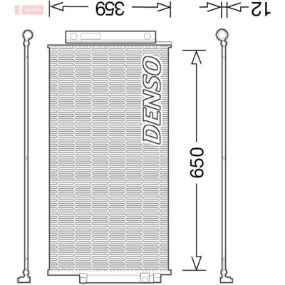 DENSO DCN09047 - Kondensator af høj kvalitet til aircondition DENSO DCN09047 - Kondensator af høj kvalitet til aircondition