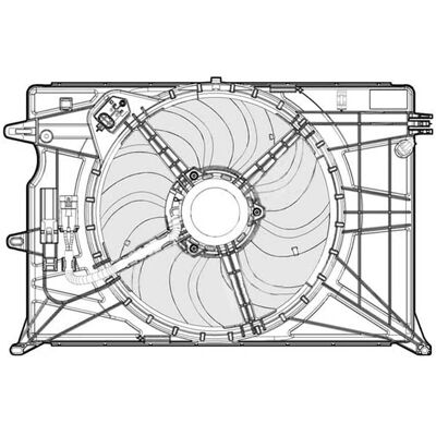 Denso DER09073 Ventilador - Compatible con Fiat 500x y Jeep Renegade Denso DER09073 Ventilador - Compatible con Fiat 500x y Jeep Renegade