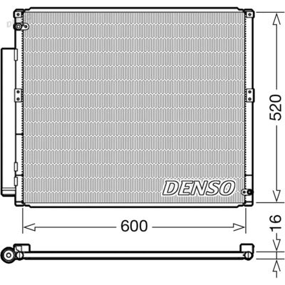 DENSO DCN50051 - Klimasystemkondensator DENSO DCN50051 - Klimasystemkondensator