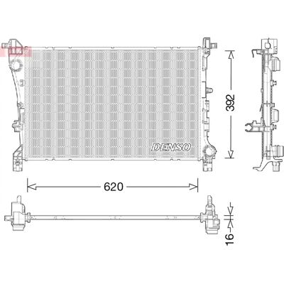 DENSO DRM09046 Radiator - Motorkøling - Fiat 500L DENSO DRM09046 Radiator - Motorkøling - Fiat 500L