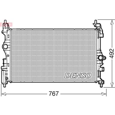DENSO DRM20019 Opel Corsa E Radiator - Kjølesystem DENSO DRM20019 Opel Corsa E Radiator - Kjølesystem