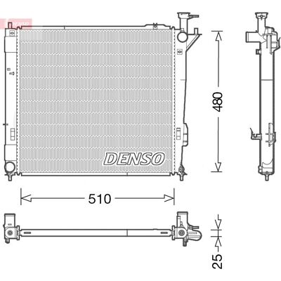 Chłodnica wody DENSO DRM41015 - Układ chłodzenia Chłodnica wody DENSO DRM41015 - Układ chłodzenia