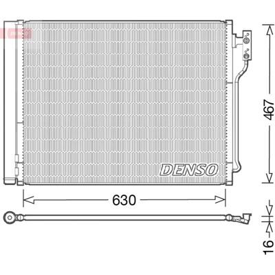 DENSO DCN05031 - Luftkonditionskondensator med Tørretumbler DENSO DCN05031 - Luftkonditionskondensator med Tørretumbler