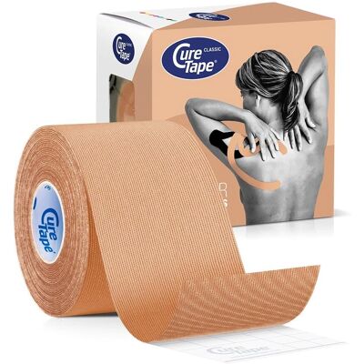 Cure Tape Clásico Beige Vendaje Neuromuscular - Cinta Médica 5cm x 5m Cure Tape Clásico Beige Vendaje Neuromuscular - Cinta Médica 5cm x 5m
