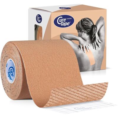 Cure Tape Vendaje Neuromuscular Natural - Cinta de Kinesiología Cure Tape Vendaje Neuromuscular Natural - Cinta de Kinesiología