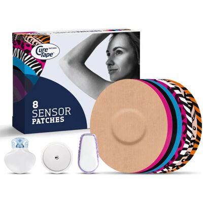 CureTape Sensor Patches Art Mix - Adhérence élevée - Résistant à l'eau - Respirant - Pansement médical CureTape Sensor Patches Art Mix - Adhérence élevée - Résistant à l'eau - Respirant - Pansement médical