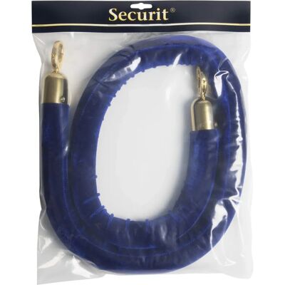 Securit VelvetMaster - Cuerda de terciopelo azul - 150cm - Tipo de fila Securit VelvetMaster - Cuerda de terciopelo azul - 150cm - Tipo de fila